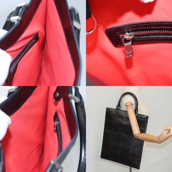 LOUIS VUITTON Epi Stretch Silver Fizz Hand Bag Black M54622 LV Auth 105153 - Picture 14 of 15